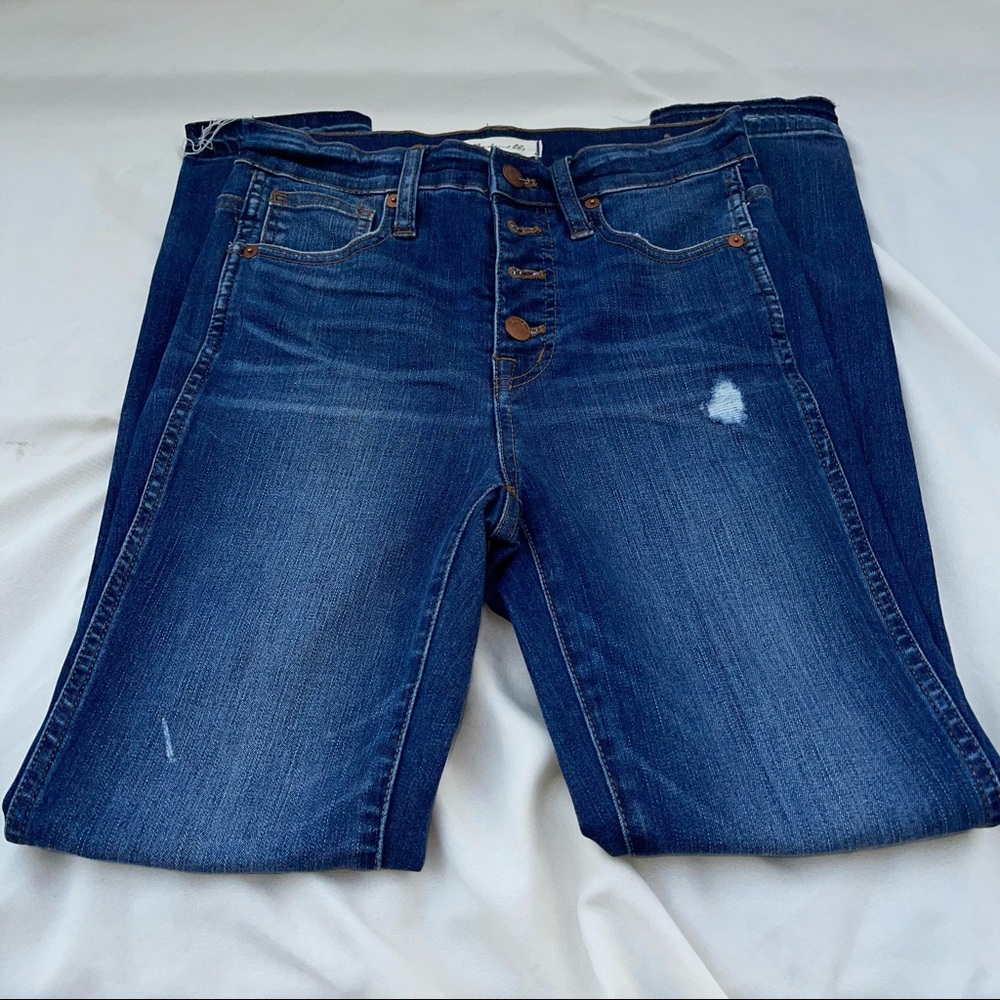 Madewell high-rise skinny. Button fly